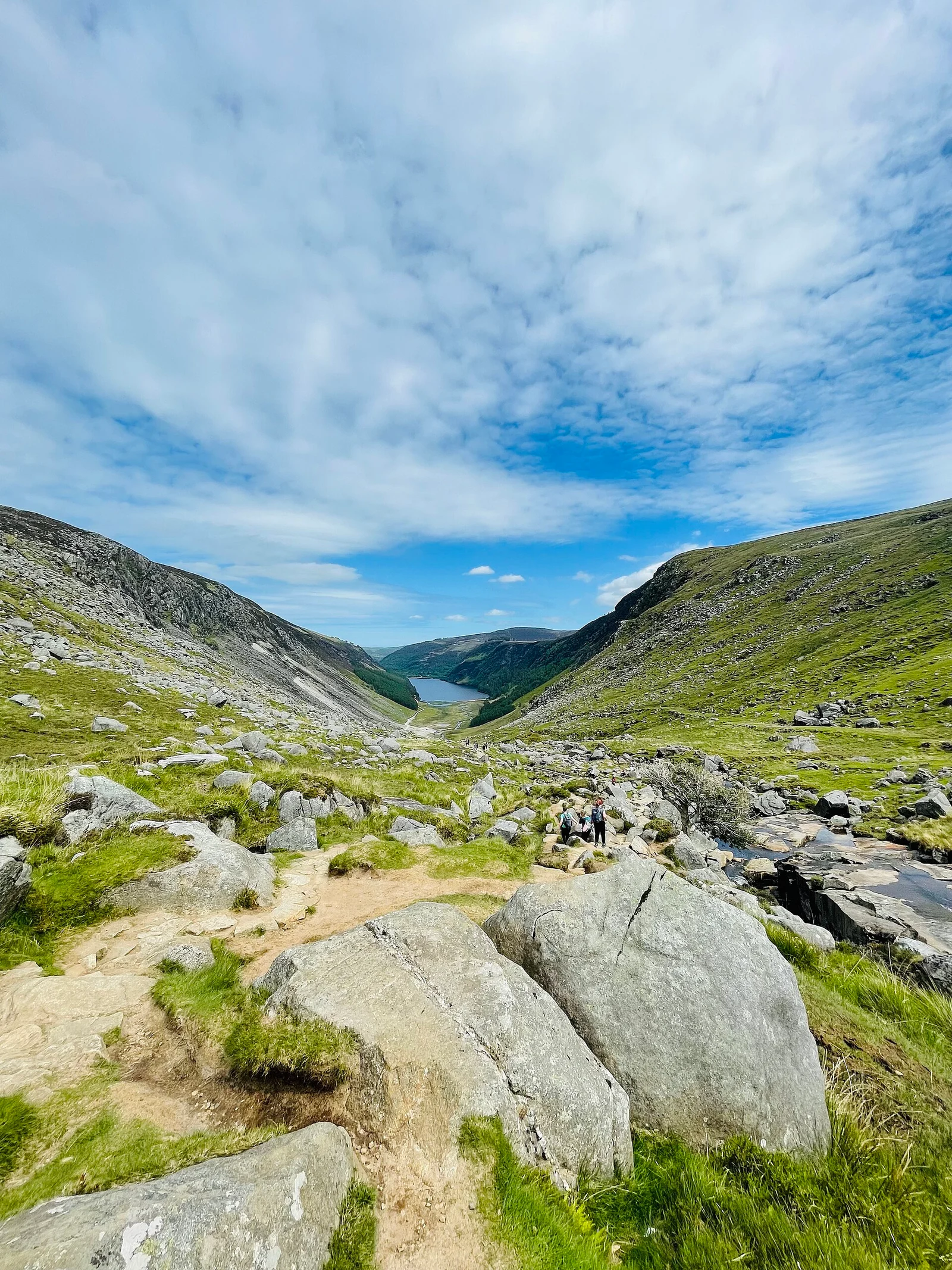 Rocky mountain valley in County Wicklow